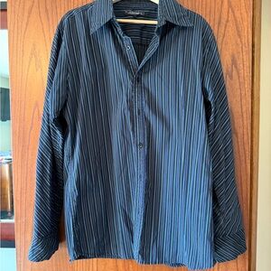 Men's Blue Striped Shirt